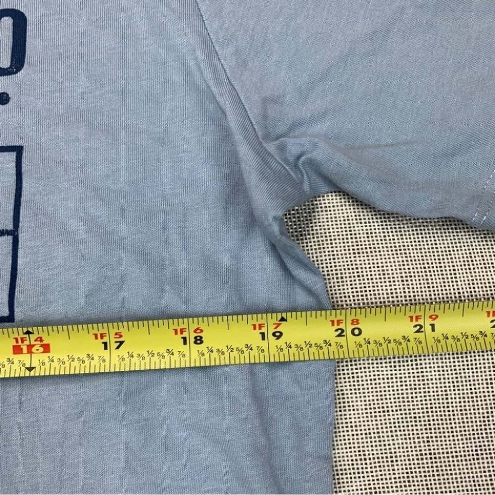 Caterpillar Mens Foundation Pioneers Logo T-Shirt Blue Fog M - Picture 7 of 11